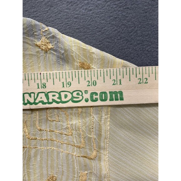 Pronti Button Down Shirt Men's Size XL Yellow Short Sleeve Embroidered Design - Picture 4 of 14